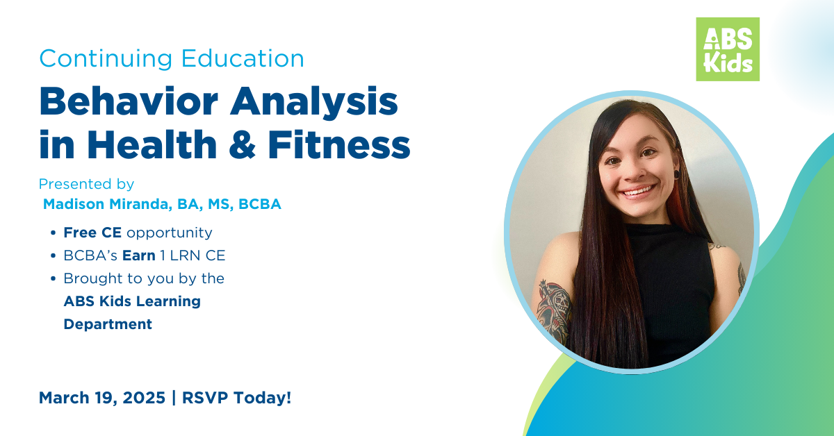 Continuing Education: Behavior Analysis in Health & Fitness