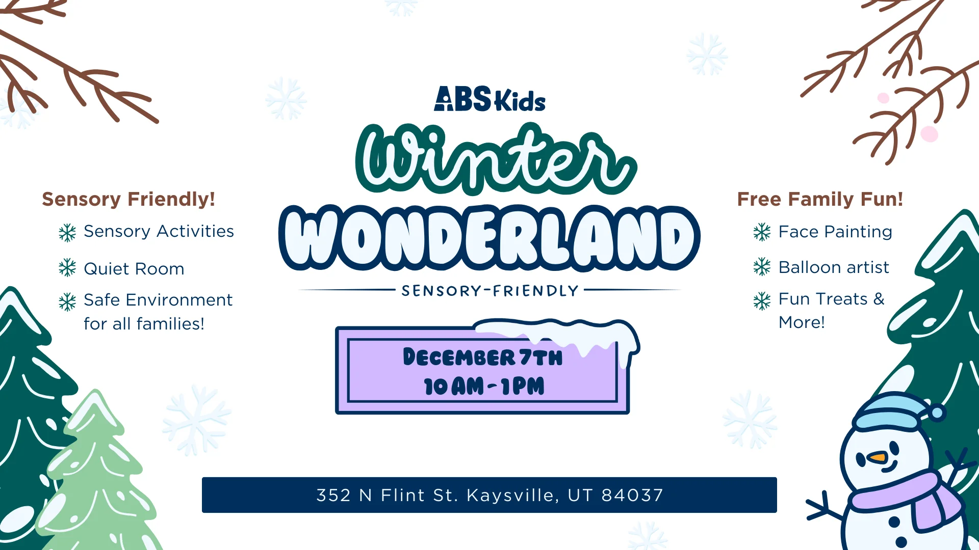 Sensory-Friendly Winter Wonderland